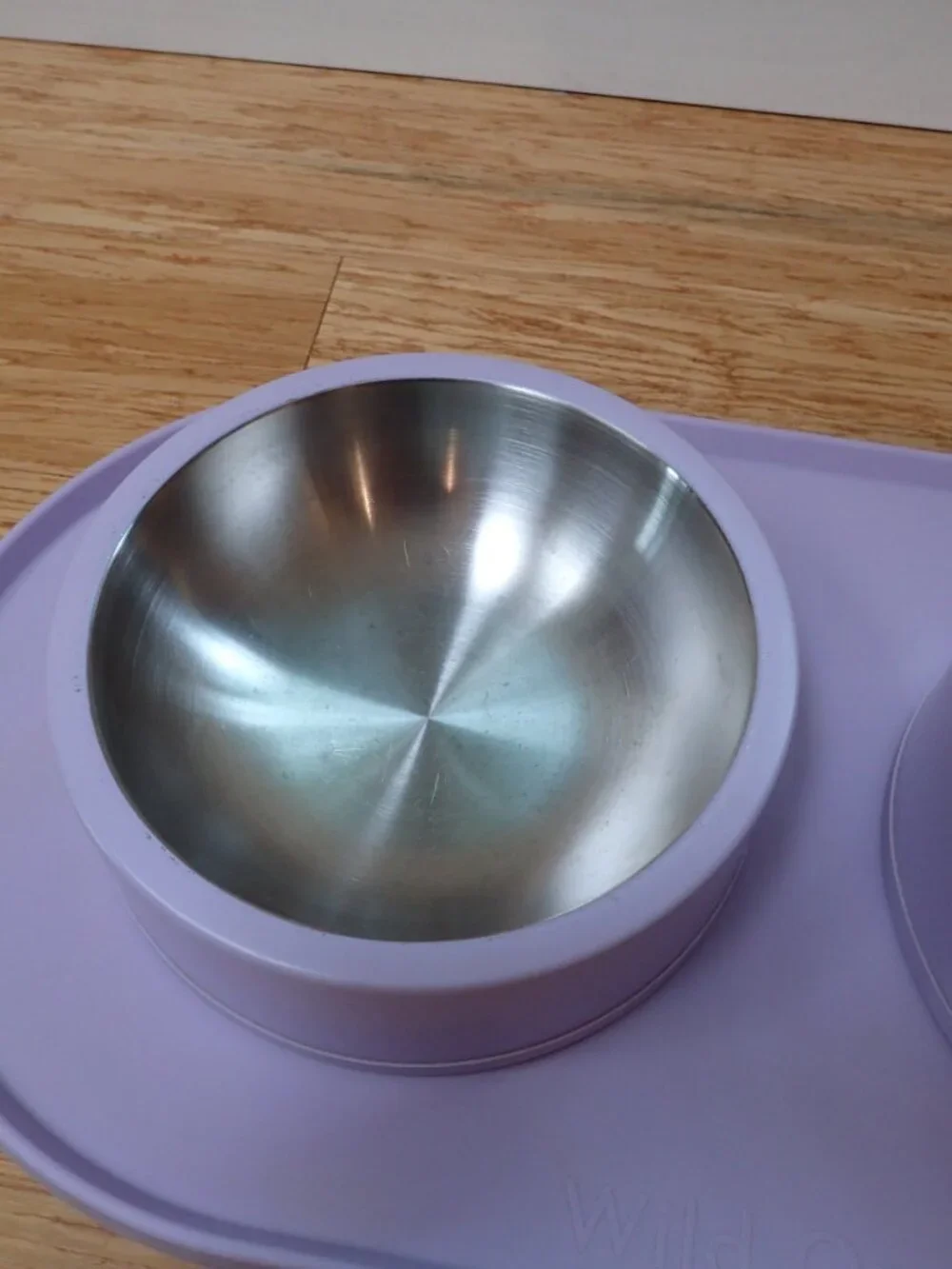 Wild One Stainless Steel Dog Bowl & Mat Lilac/Lavendar